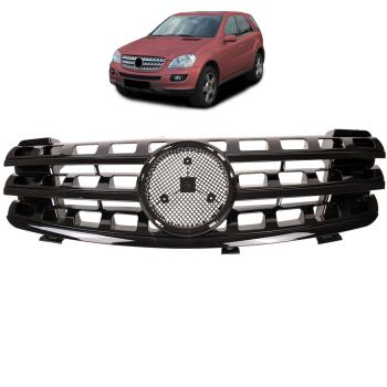 Kühlergrill Schwarz hochglanz passend für Mercedes ML W164 05-08 Vormopf