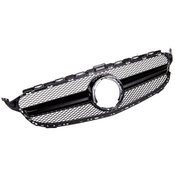 Kühlergrill Schwarz Glanz passt für Mercedes C W205 S205 MOPF nicht AMG