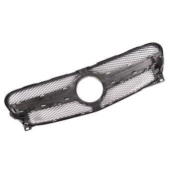 Sport Kühlergrill Schwarz Silber passt für Mercedes GLA X156 ab 13-16 nicht AMG