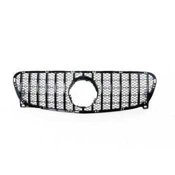 Kühlergrill Schwarz Glanz passt für Mercedes GLA X156 13-16 Sport-Panamericana