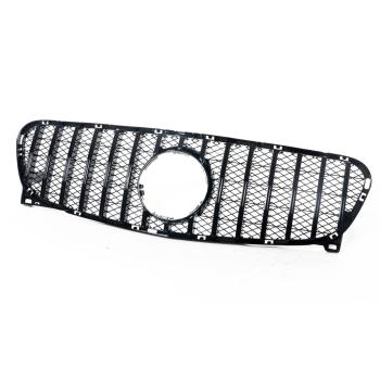 Kühlergrill Schwarz Glanz passt für Mercedes GLA X156 13-16 Sport-Panamericana