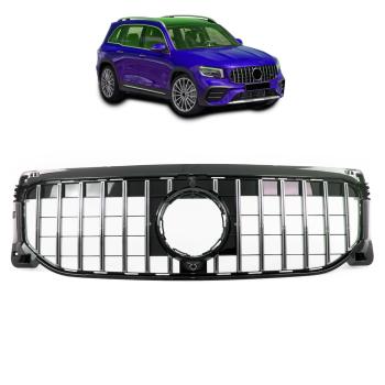 Kühlergrill Chrom passt für Mercedes GLB X247 ohne AMG Sport-Panamericana GT
