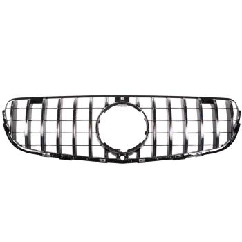 Kühlergrill Schwarz Chrom passt für Mercedes GLC X253 +Sport-Panamericana GT