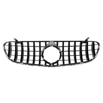 Kühlergrill Schwarz für Mercedes GLC X253 + Kamera Sport-Panamericana GT