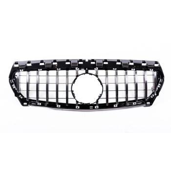 Kühlergrill schwarz chrom passt an Mercedes W117 CLA 13-16 Sport-Panamericana GT