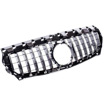 Kühlergrill schwarz chrom passt an Mercedes W117 CLA 13-16 Sport-Panamericana GT