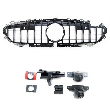 Preview: Kühlergrill Schwarz passt für Mercedes CLS C257 auch Kamera Sport-Panamericana