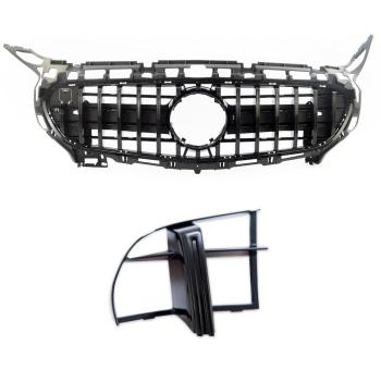 Kühlergrill Frontgrill schwarz passt für AMG GT C190 ab 14-17 Sport-Panamericana