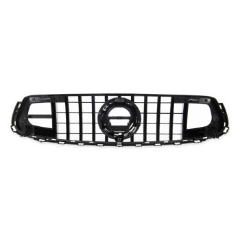 Kühlergrill Schwarz Rot + Carbon passt für Mercedes GLC X253 Evo Panamericana GT