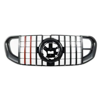 Kühlergrill Frontgrill schwarz GT-R Carbon Look für MERCEDES GLS (X167) 2018-