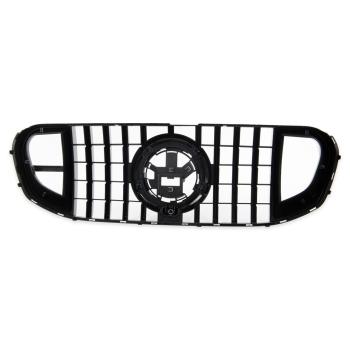 Kühlergrill Frontgrill schwarz GT-R Carbon Look für MERCEDES GLS (X167) 2018-