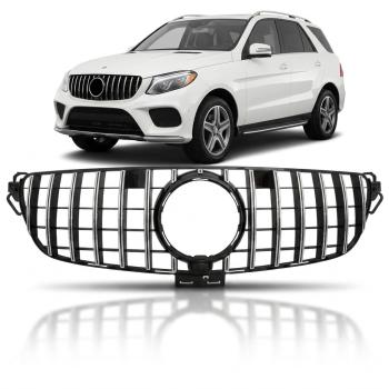 Kühlergrill Chrom passt für Mercedes GLE (ML) W166 15-18 + Sport-Panamericana GT