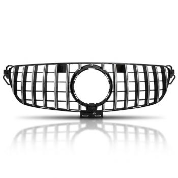 Preview: Kühlergrill Chrom passt für Mercedes GLE (ML) W166 15-18 + Sport-Panamericana GT