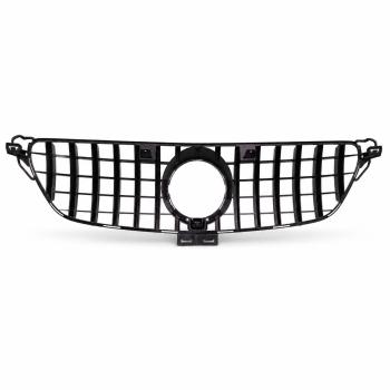 Preview: Kühlergrill Chrom passt für Mercedes GLE (ML) W166 15-18 + Sport-Panamericana GT