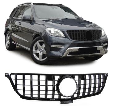 Kühlergrill Schwarz passt für Mercedes ML W166 bis 2015 Sport-Panamericana GT