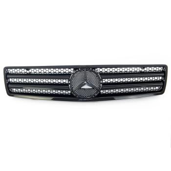 Sport Kühlergrill Schwarz glanz für Mercedes Benz SL (R129) ab 1989-2001