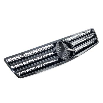 Sport Kühlergrill Schwarz glanz für Mercedes Benz SL (R129) ab 1989-2001