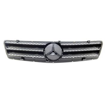 Sport Kühlergrill Schwarz glanz für Mercedes Benz SL (R129) ab 1989-2001
