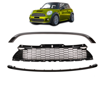 Mini Cooper R56 R57 R58 R59 Kühlergrill SET 3-teilig 2006-2009 hochglanz Schwarz