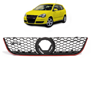 Kühlergrill Frontgrill Grill Gitter Wabengrill passt für VW Polo 9N3 05-11/09