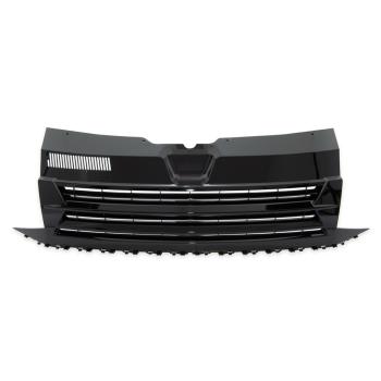 Kühlergrill Schwarz Glanz clean ohne Emblem für VW T6 Bus Transporter 2015-2019