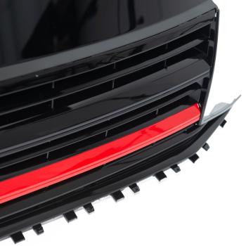 Kühlergrill Schwarz Glanz Leiste Rot für VW T6 Multivan Transporter 2015-2019