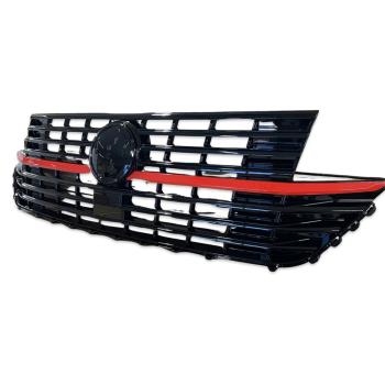 Kühlergrill Schwarz Glanz Leiste Rot für VW T6.1 Multivan Transporter 2019-