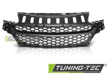 Preview: Sportgrill / Kühlergrill für Opel Corsa E 14-19 matt schwarz in Wabendesign