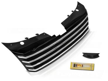 Sportgrill / Kühlergrill für Volkswagen Passat B7 10-14 schwarz/chrom
