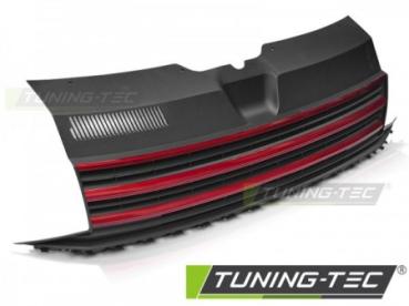 Sportgrill / Kühlergrill für Volkswagen T6 15-19 schwarz/rot
