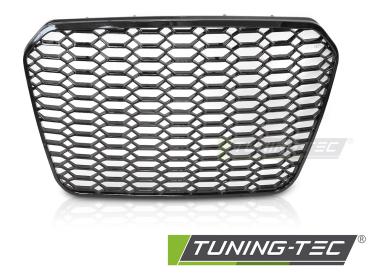 Wabengitter Sportgrill / Kühlergrill für Audi A6 4G (C7) 10-14 Hochglanz schwarz