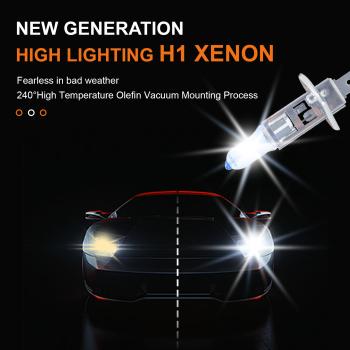 2er Set H1 55W Xenon Style Look Lampen Weiß Halogen Birnen Autolampe GLÜHBIRNEN