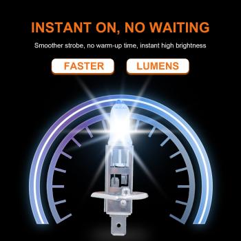 2er Set H1 55W Xenon Style Look Lampen Weiß Halogen Birnen Autolampe GLÜHBIRNEN