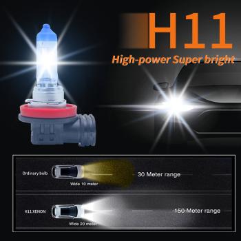 2er Set H11 55W Xenon Style Look Lampen Weiß Halogen Birnen Autolampe GLÜHBIRNEN