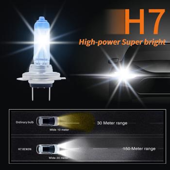 H7 LLCTOOLS HALOGEN LAMPEN XENON LOOK OPTIK EFFEKT BIRNEN SUPER WHITE 55W