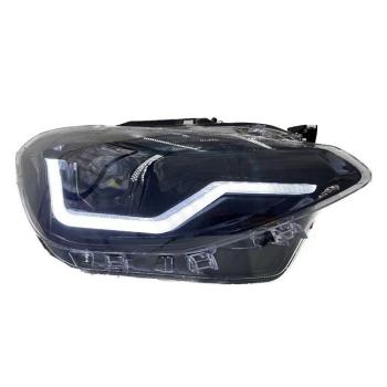 VOLL LED Tagfahrlicht Angel Eyes Scheinwerfer für BMW 1er F20/F21 11-15 schwarz mit dynamischen Blinker