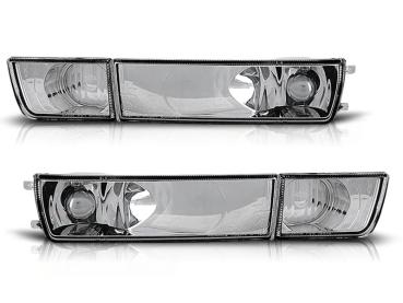 Klarglas Frontblinker / Nebelscheinwerfer-Dummy für VW Golf 3 91-97 / Vento 92-98 chrom