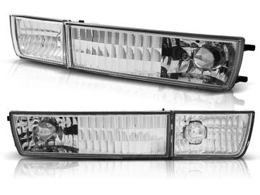 Klarglas Frontblinker / Nebelscheinwerfer-Dummy für VW Golf 3 91-97 / Vento 92-98 chrom