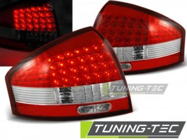 LED Rückleuchten für Audi A6 C5 4B Limo Bj. 97-04 Rot/Chrom