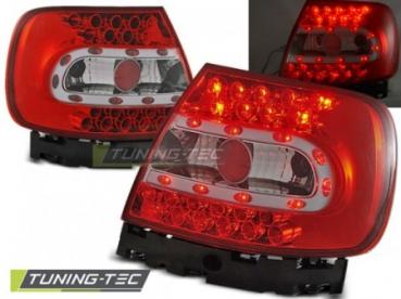 LED Rückleuchten für Audi A4 B5 Limo Bj. 94-00 Rot/Chrom