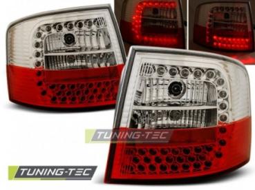 LED Rückleuchten für Audi A6 C5 4B Avant Bj. 97-04 Rot/Chrom