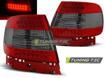 LED Rückleuchten für Audi A4 B5 Limo Bj. 94-00 Rot/Smoke