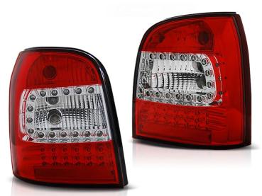 LED Rückleuchten für Audi A4 B5 Avant Bj. 94-01 Rot/Chrom