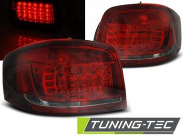 LED Rückleuchten für Audi A3 8P Facelift Bj. 08-12 Rot/Smoke