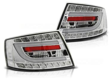 LED Lightbar Rückleuchten für Audi A6 C6 4F Limo Bj. 04-08 Chrom 7-PIN