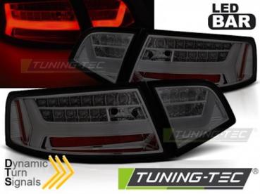 LED Lightbar Rückleuchten für Audi A6 C6 4F Limo Bj. 08-11 Smoke