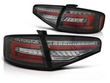 Voll LED Lightbar Rückleuchten für Audi A4 B8 (8K) Bj. 11-15 Schwarz für LED