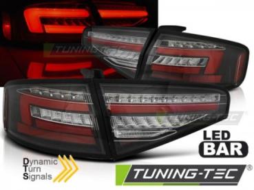 Voll LED Lightbar Rückleuchten für Audi A4 B8 (8K) Bj. 11-15 Schwarz für Halogen