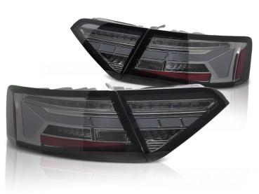 Voll LED Lightbar Rückleuchten für Audi A5 Coupe Cabrio Sportback 11-16 Smoke