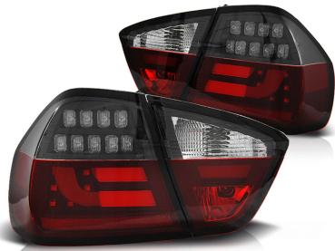 LED Lightbar Rückleuchten für BMW E90 Limo Bj. 05-08 Rot/Schwarz